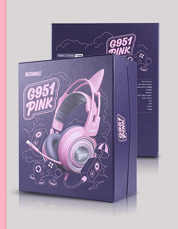 G951 USB 7.1 Cat Ear Gaming Headset