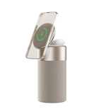 3-in-1 Multi-Function iPhone and AirPods Wireless Charger Portable Bluetooth Speaker with Touch Lamp for Home and Office